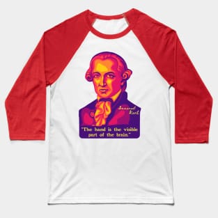 Emmanuel Kant Portrait and Quote Baseball T-Shirt